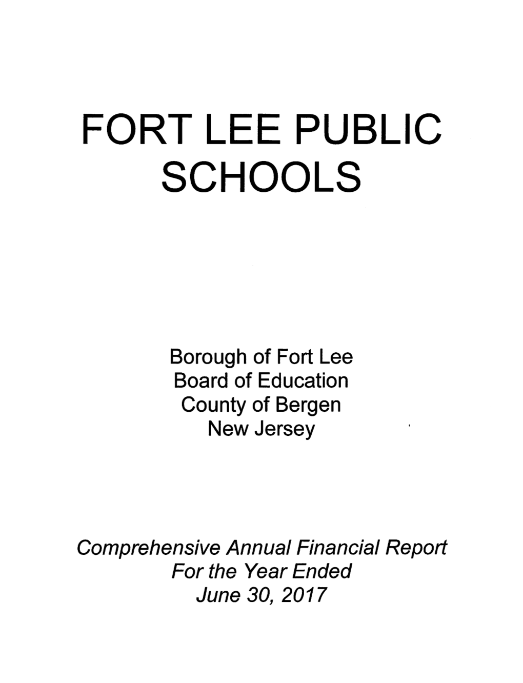 Fort Lee Public Schools