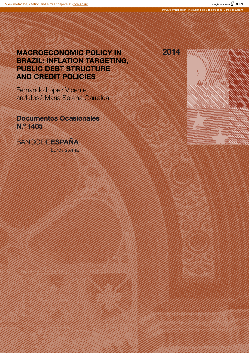 DO 1405. Macroeconomic Policy in Brazil: Inflation Targeting