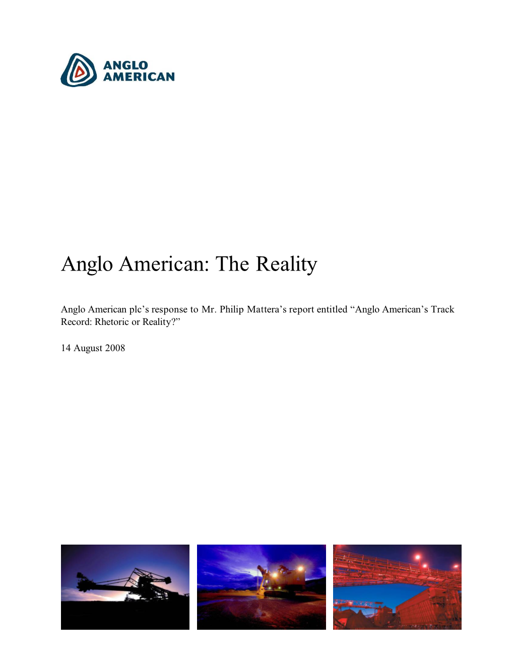 Anglo American: the Reality