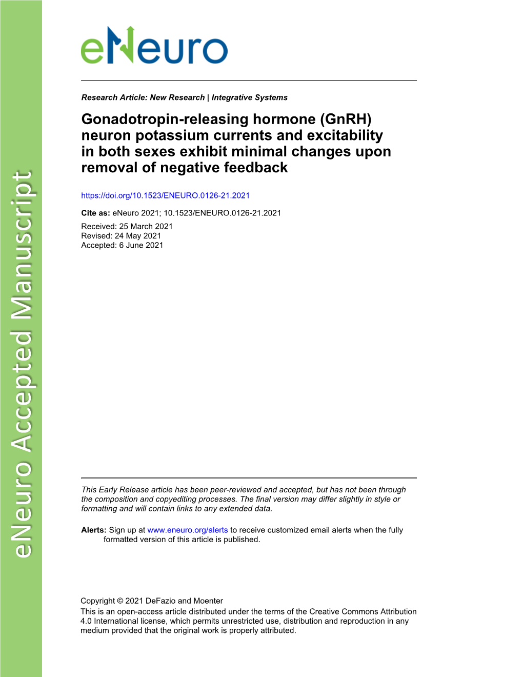 Gonadotropin-Releasing Hormone