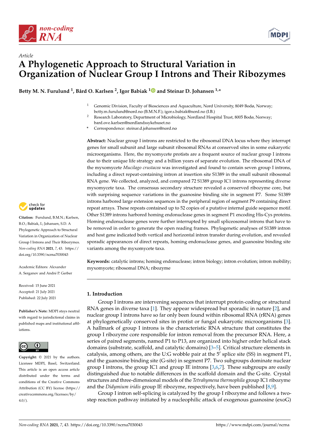 Downloaded from the NCBI Database ( Accessed 1 May 2021)