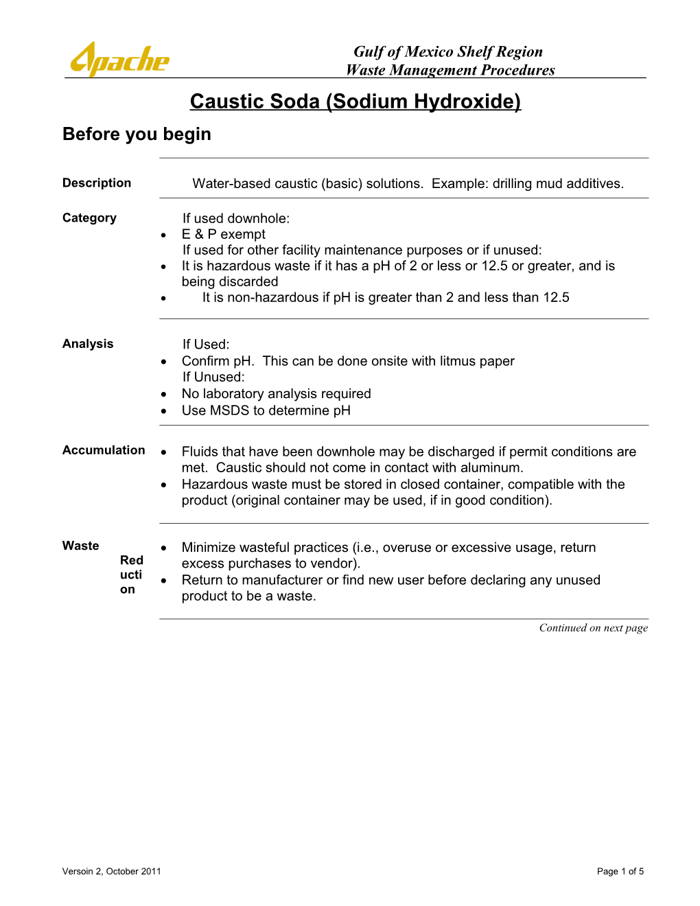 Caustic Soda (Sodium Hydroxide)