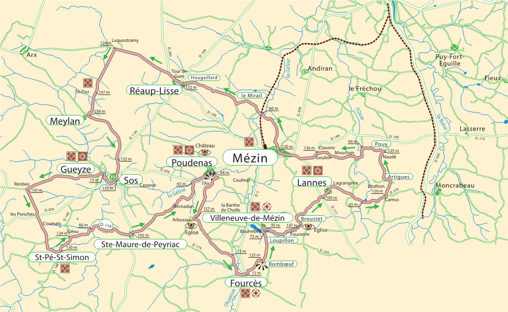 Cyclotourisme : Circuit Mézinais