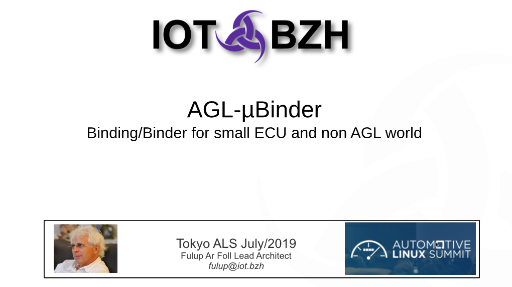 AGL Μbinder Tokyo July 19 2/22 UBS/Iot.Bzh Collaboration