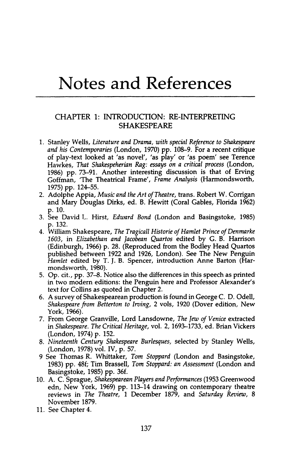 Notes and References