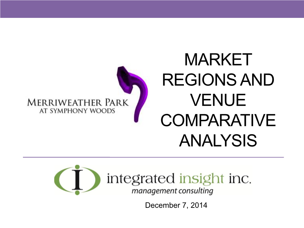 Market Regions and Venue Comparative Analysis