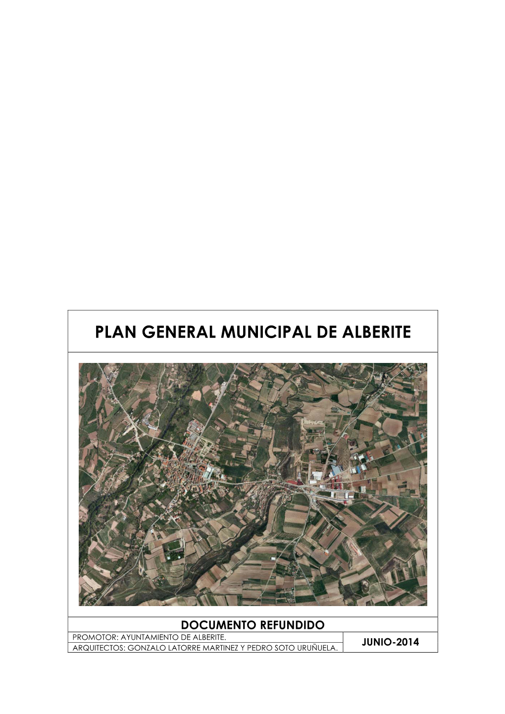 Memoria Plan General Municipal De Alberite