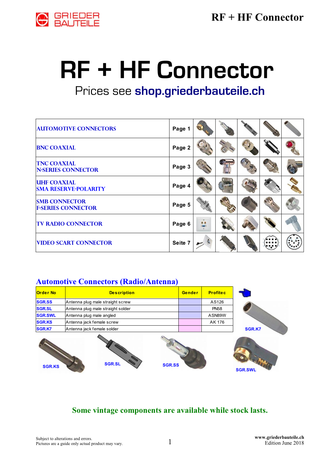 RF + HF Connector