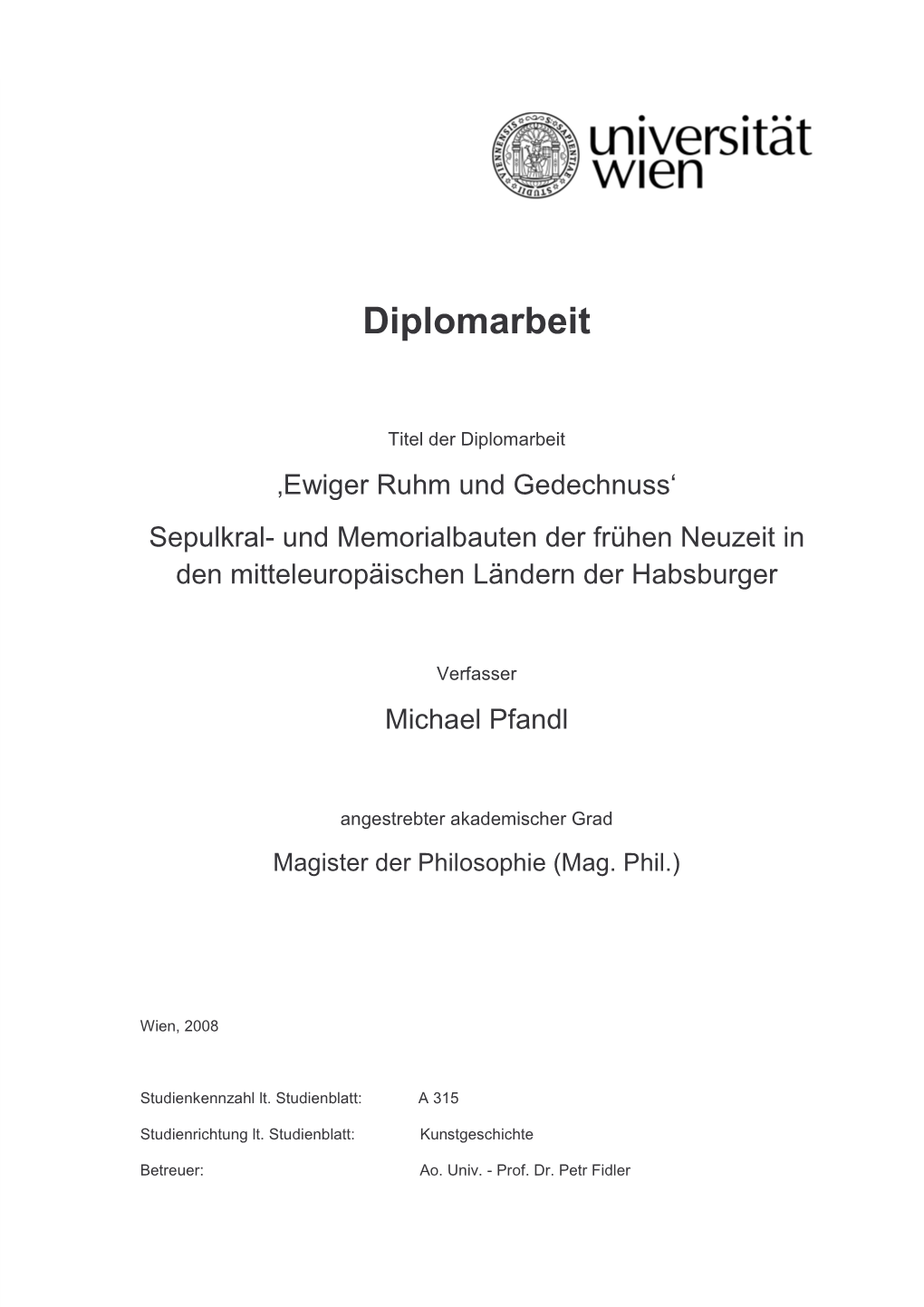 Diplomarbeit