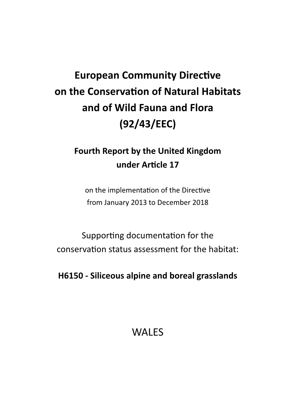 Wales Information for H6150