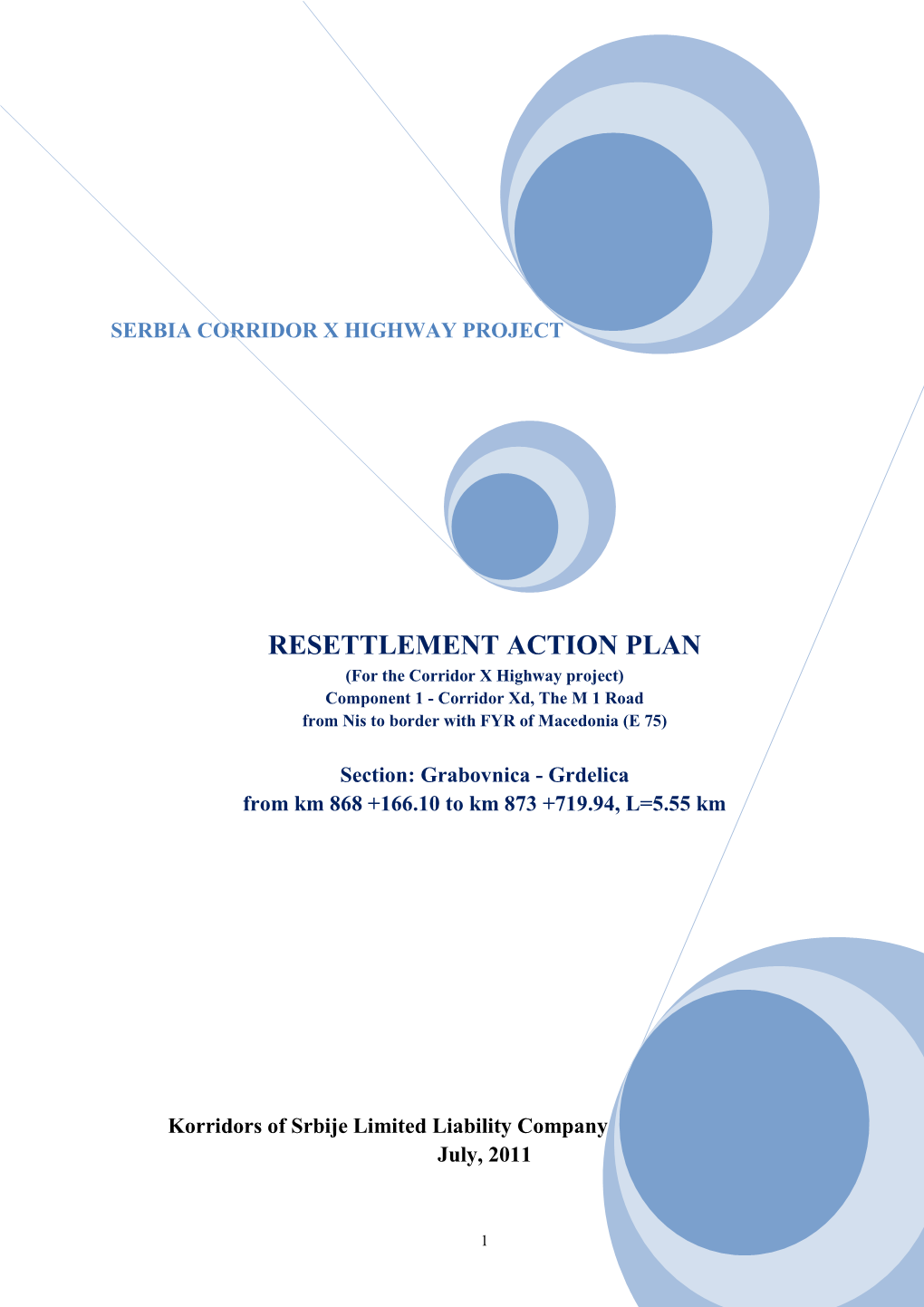 Resettlement Implementation Plan for the E