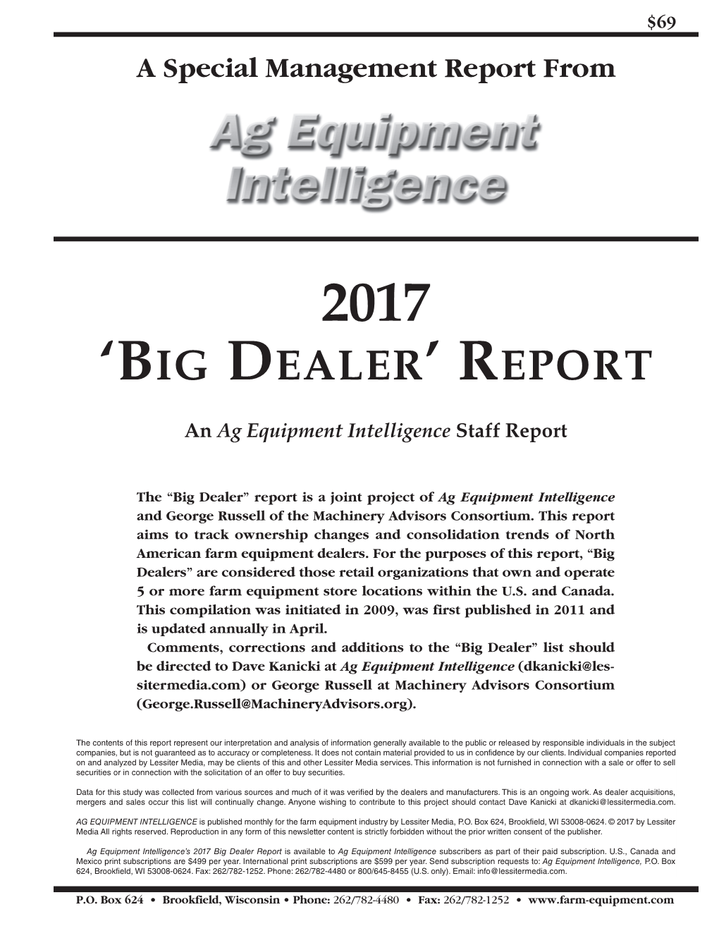 'Big Dealer' Report