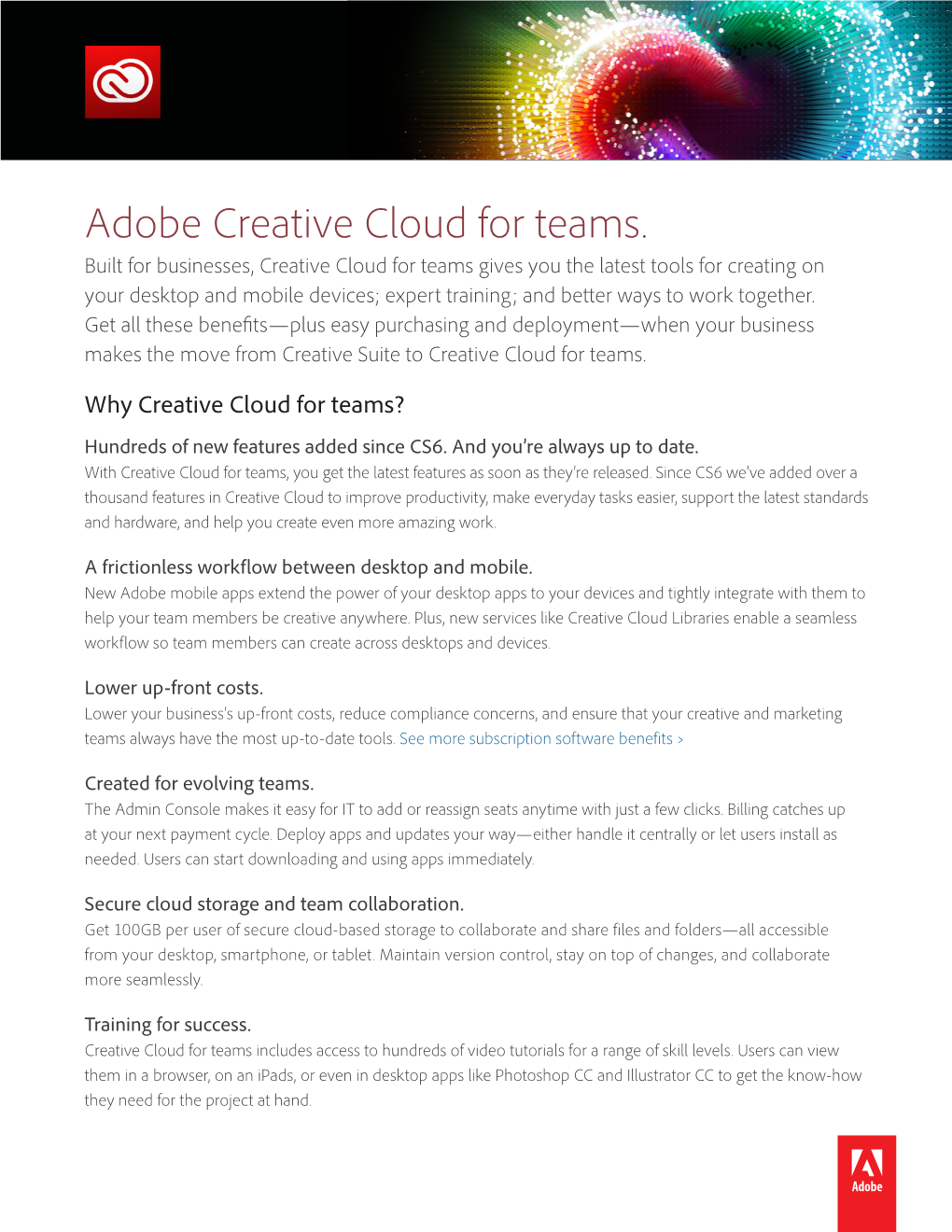 Adobe Creative Cloud for Teams