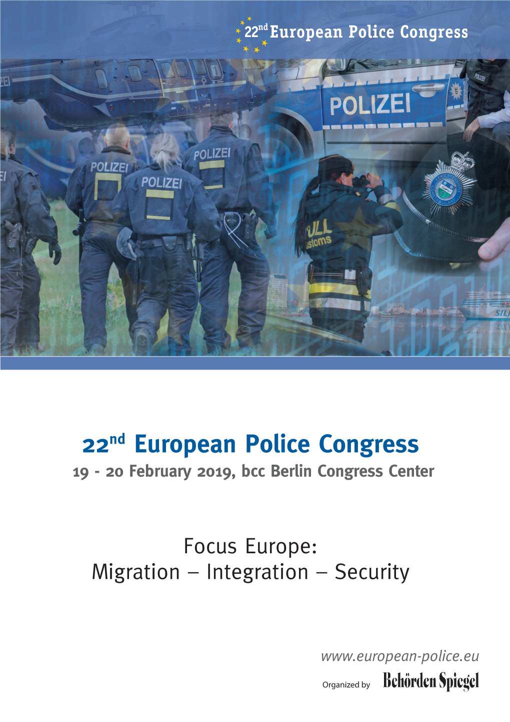 22Nd European Police Congress 19 - 20 February 2019, Bcc Berlin Congress Center