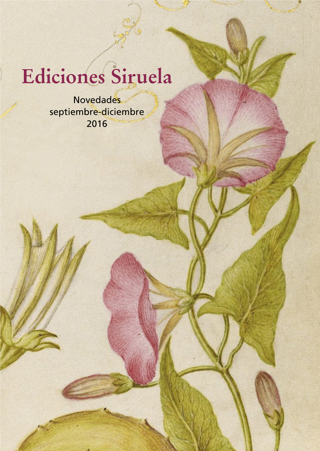 Ediciones Siruela Novedades Septiembre-Diciembre 2016 Edición Libro Electrónico