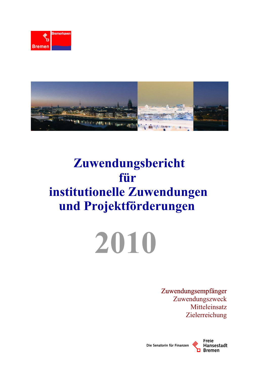 Zuwendungsbericht 2010