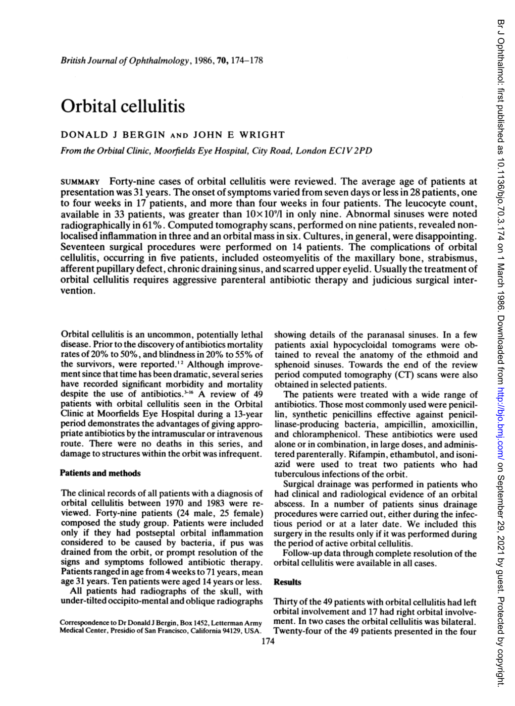 Orbital Cellulitis