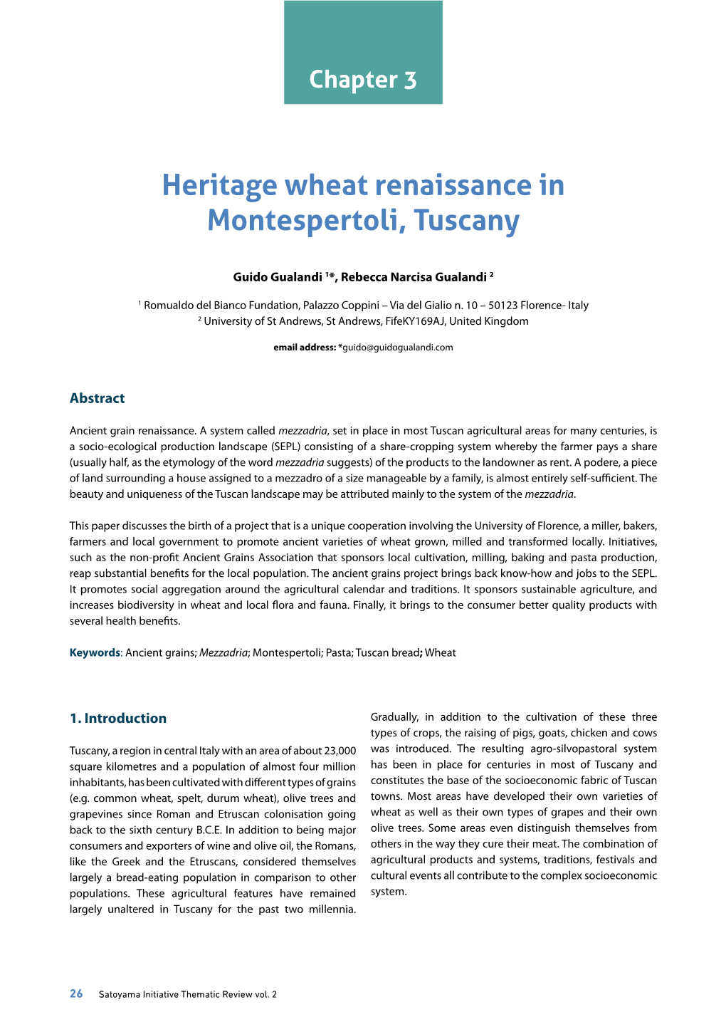 Heritage Wheat Renaissance in Montespertoli, Tuscany