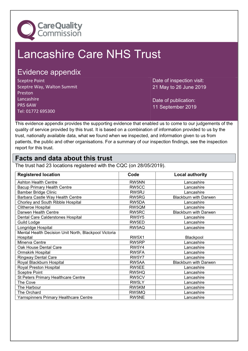 Lancashire Care NHS Trust