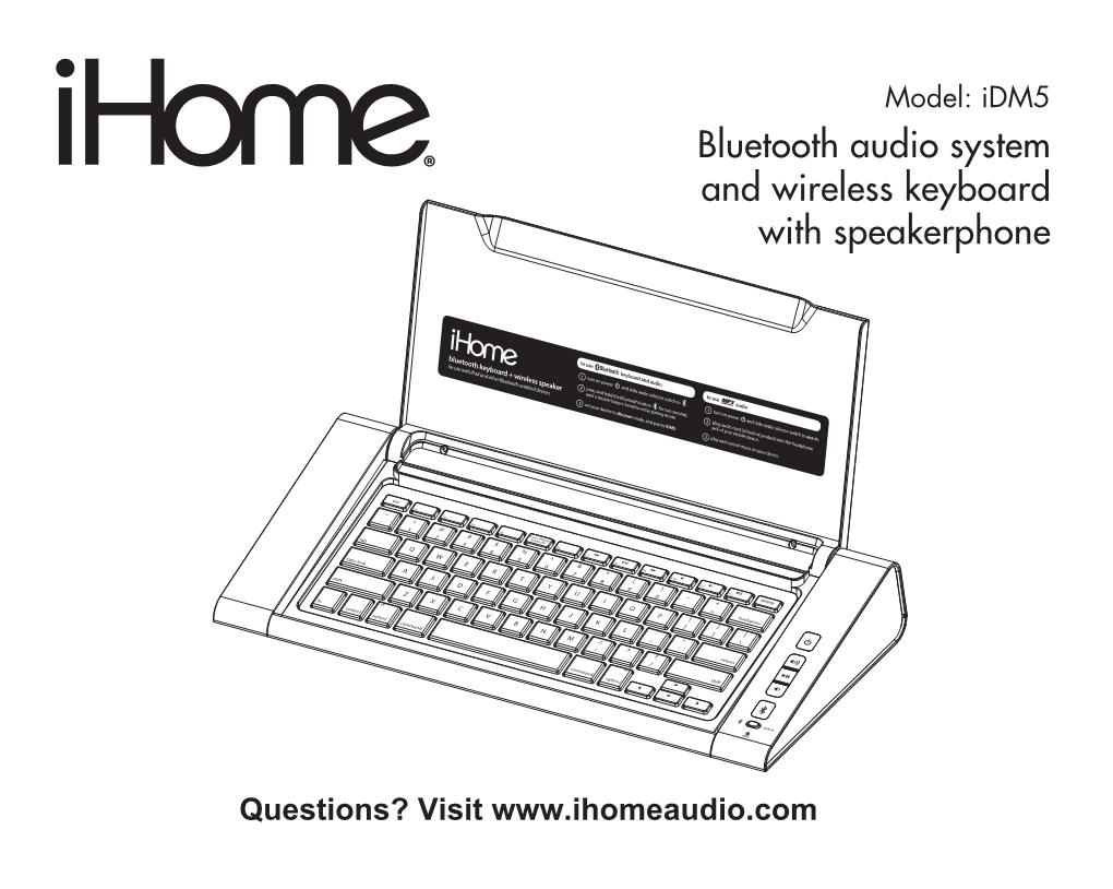 Bluetooth Audio System and Wireless Keyboard with Speakerphone