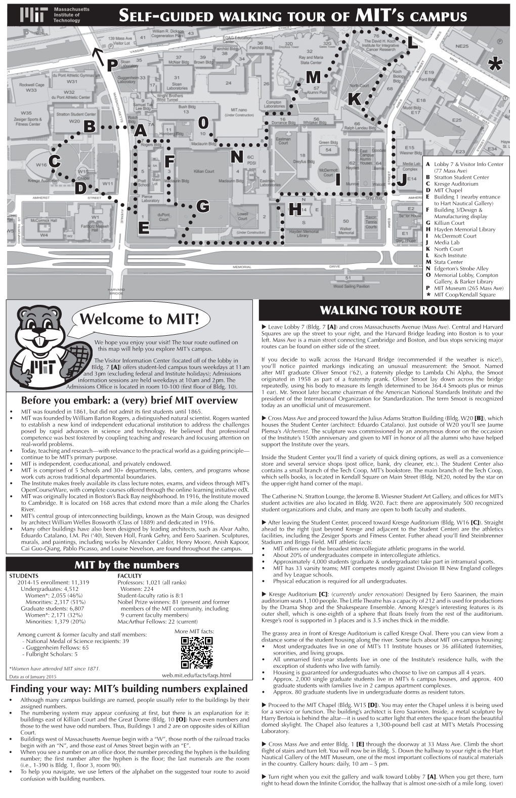 Self-Guided Walking Tour of Mit's Campus