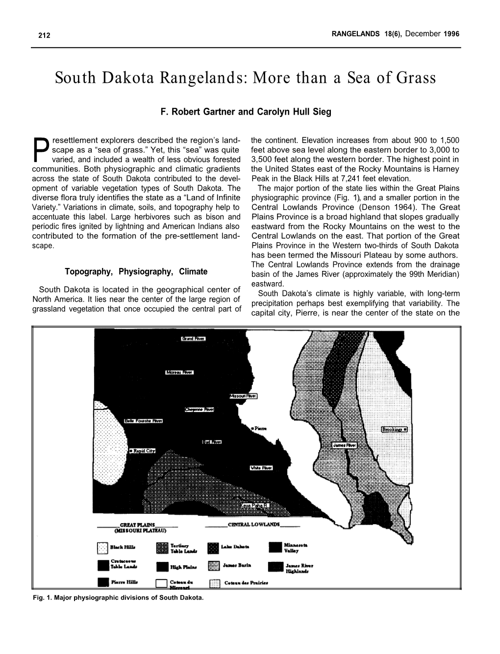 South Dakota Rangelands: More Than a Sea of Grass