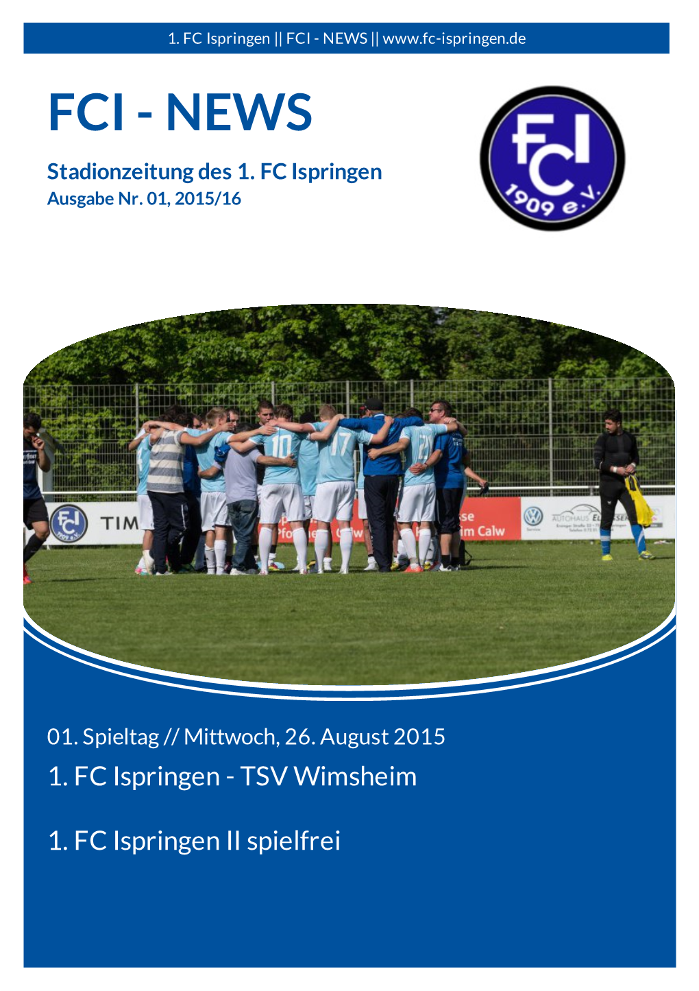 FCI - NEWS || FCI - NEWS Stadionzeitung Des 1