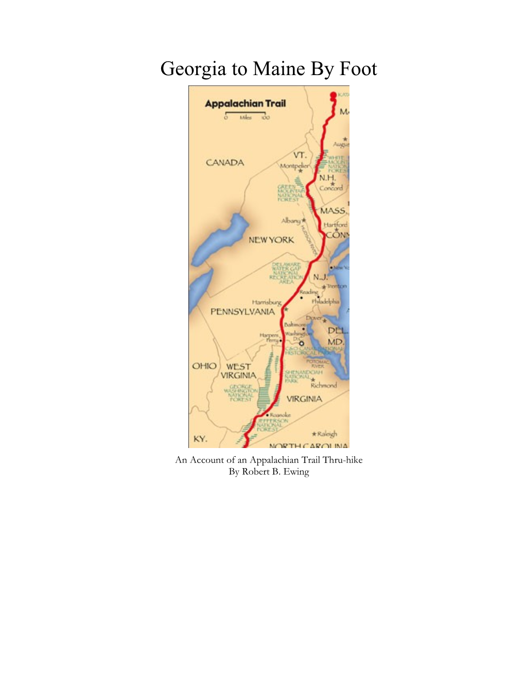 Georgia to Maine by Foot