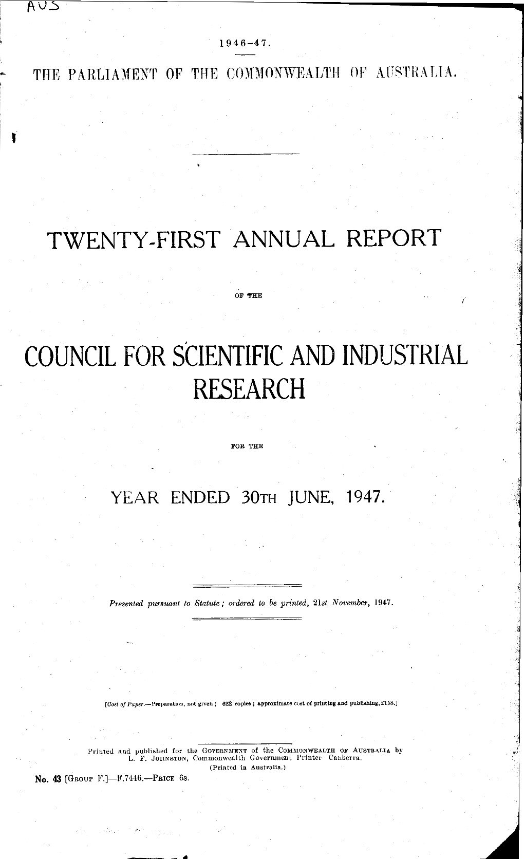 Council for Scientific and Industrial Research