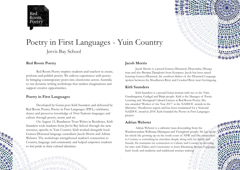 Yuin Country Jervis Bay School