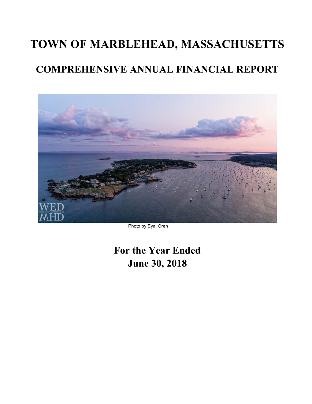 FY18 Town of Marblehead CAFR