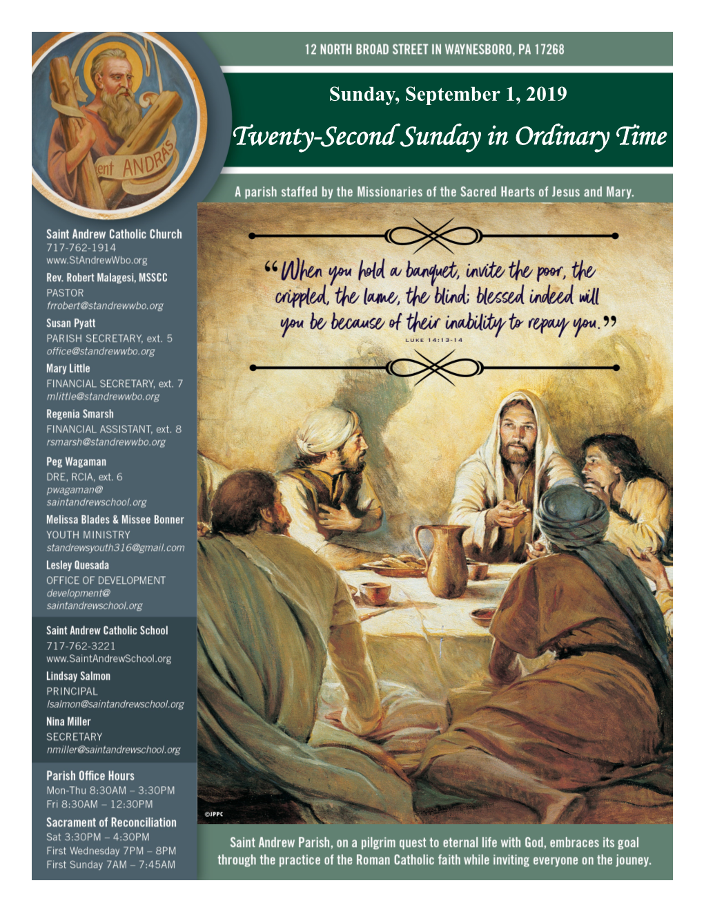 Twenty-Second Sunday in Ordinary Time