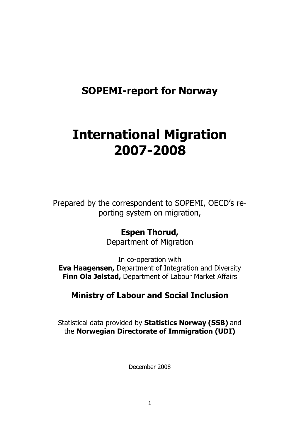 International Migration 2007-2008