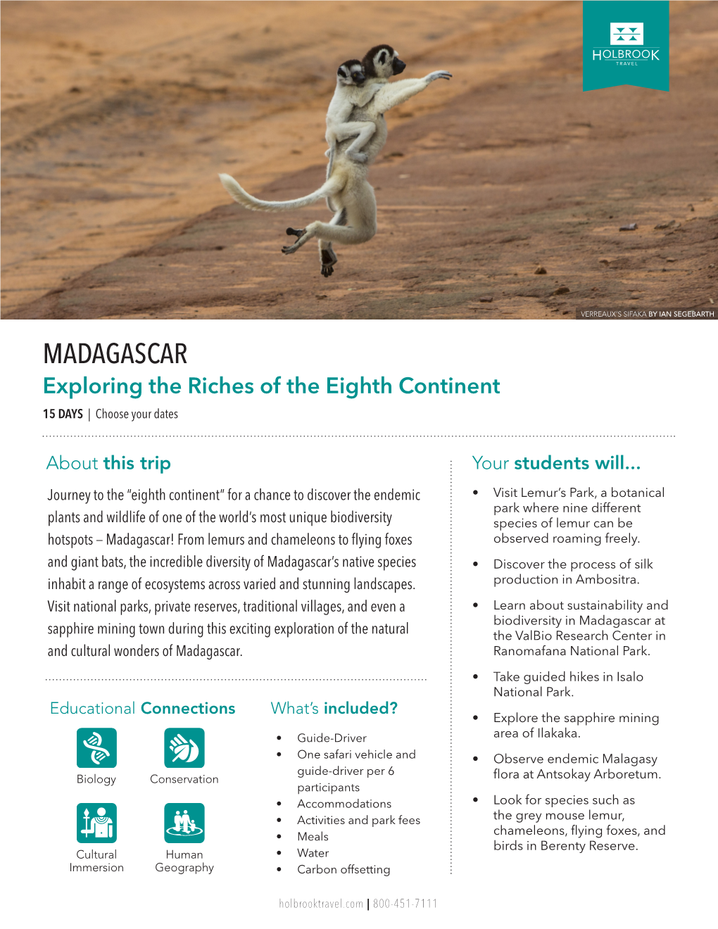 MADAGASCAR Exploring the Riches of the Eighth Continent 15 DAYS | Choose Your Dates
