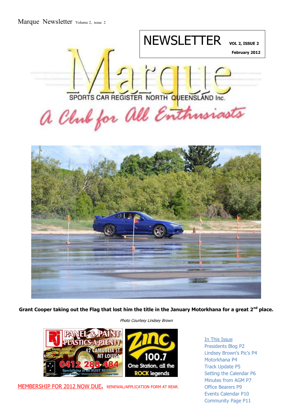 Marque Newsletter Volume 2, Issue 2