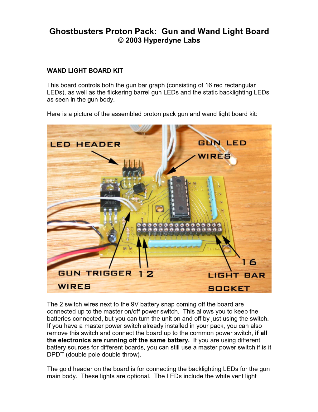 Ghostbusters Proton Pack Power Cell and Cyclotron Light Board