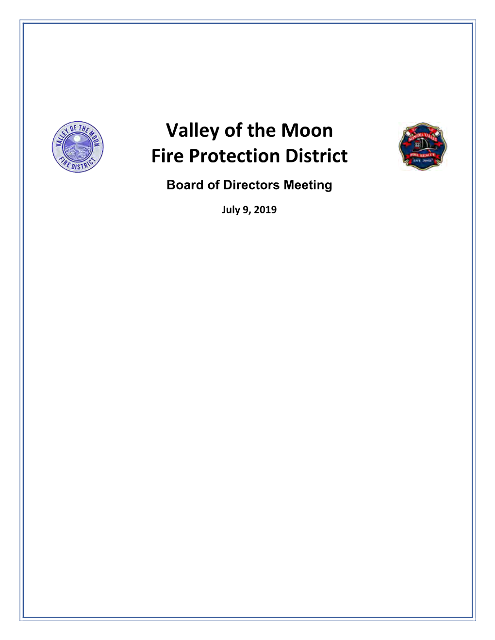 Valley of the Moon Fire Protection District