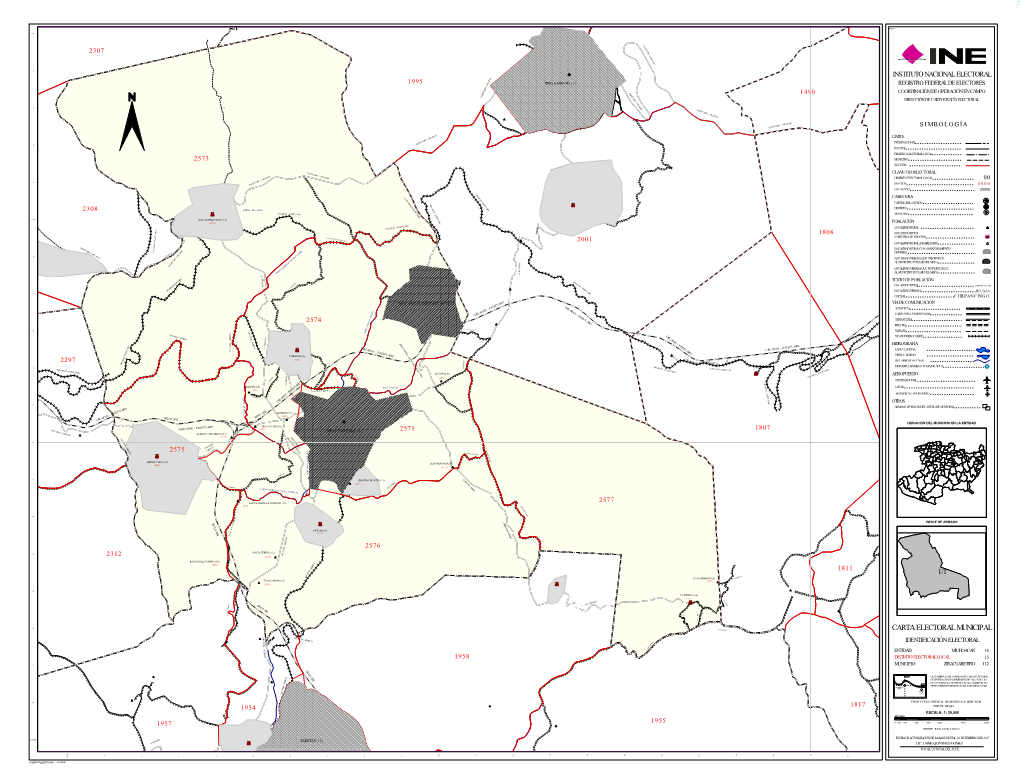 Carta Electoral Municipal Uruapan - Taretan Uruapan - Iberica Identificación Electoral