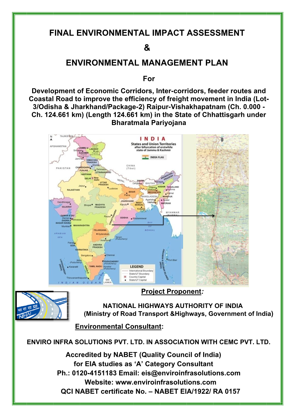 Final Environmental Impact Assessment & Environmental Management Plan