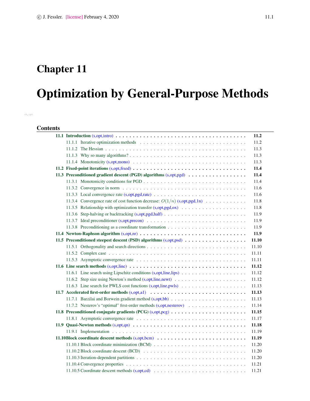 Optimization by General-Purpose Methods