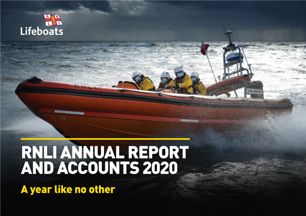 Download the RNLI Annual Report and Accounts 2020