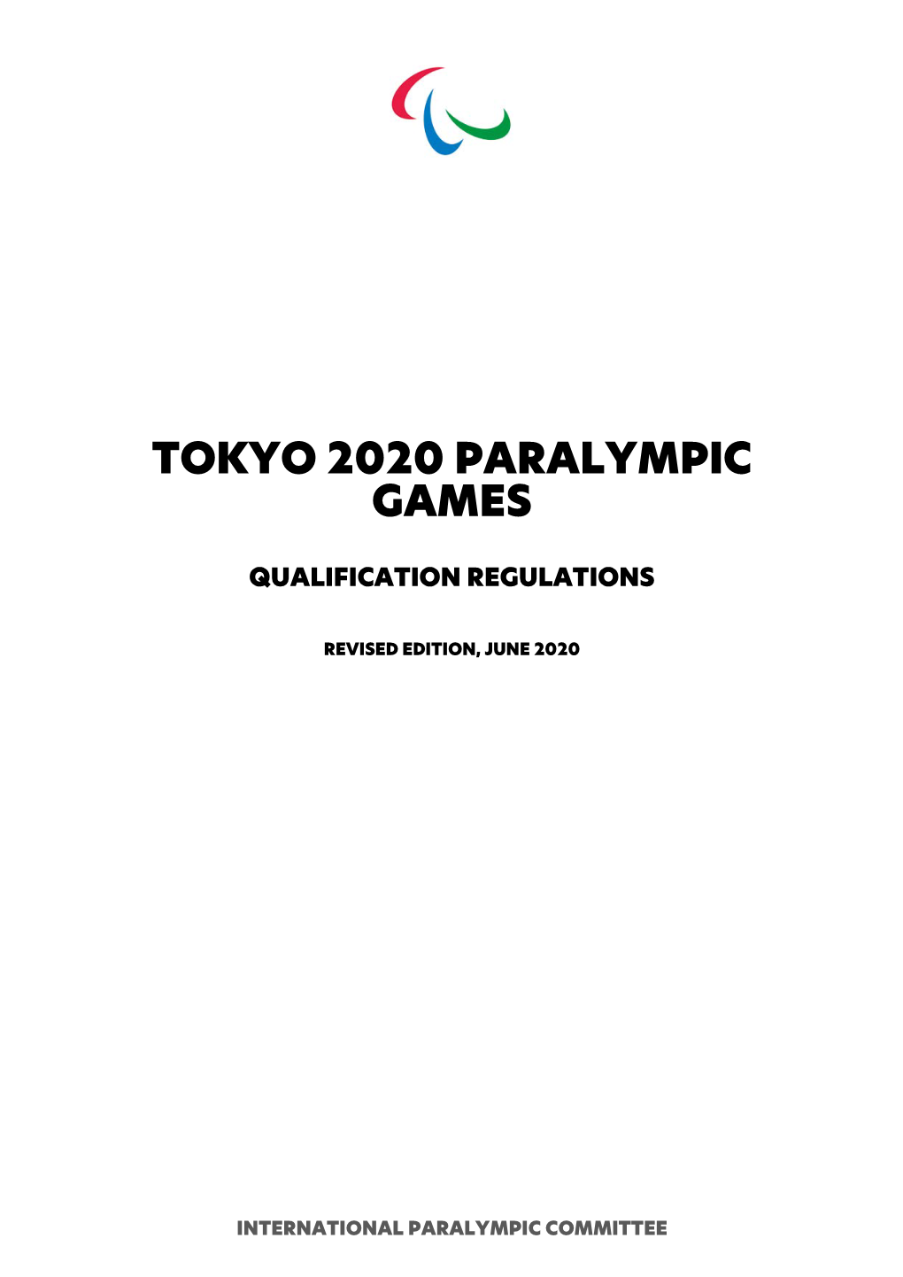 Tokyo 2020 Paralympic Games