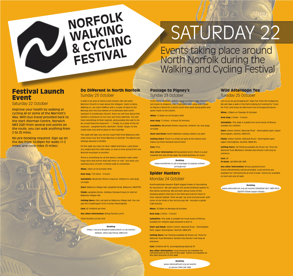 Norfolk Walking & Cycling Festival