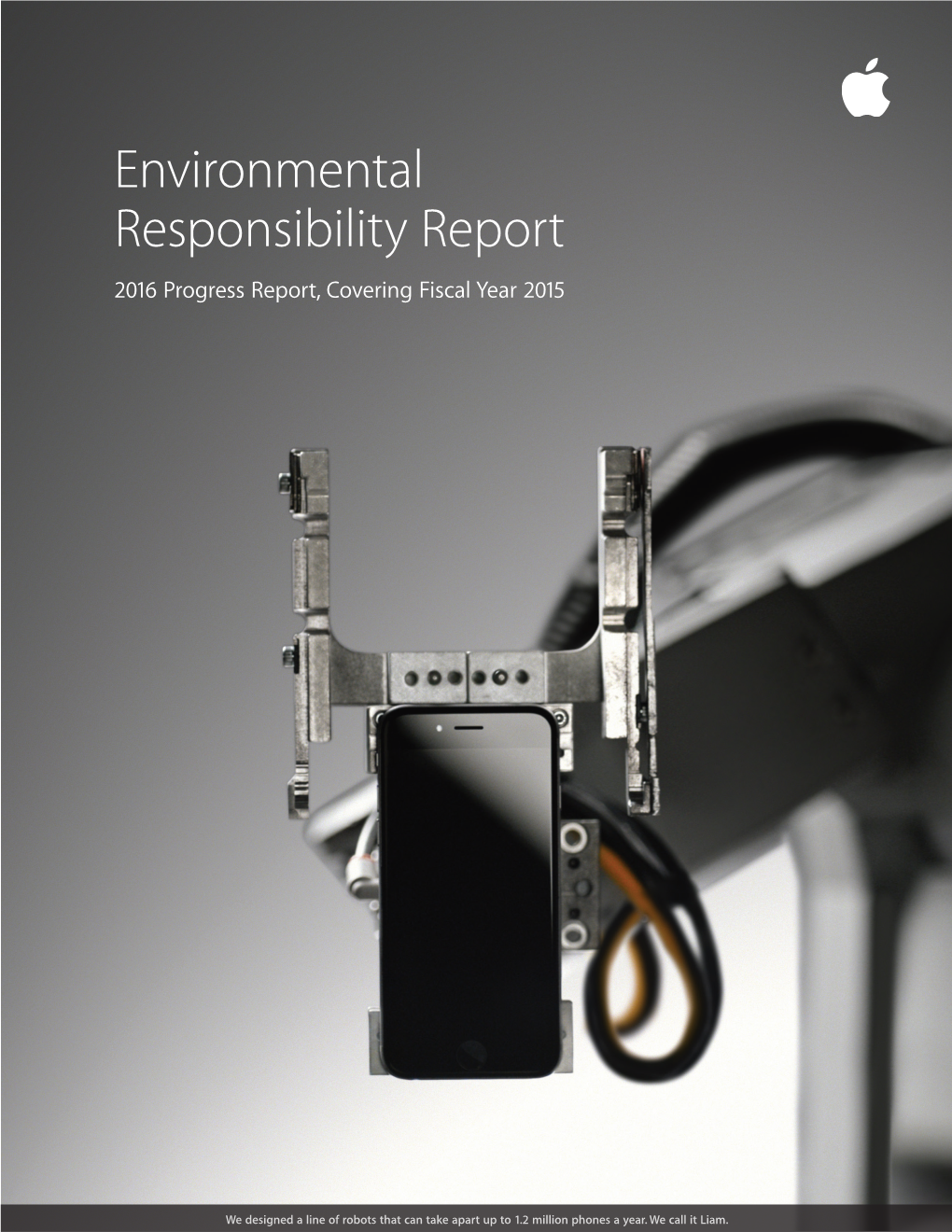 Environmental Responsibility Report 2016 Progress Report, Covering Fiscal Year 2015