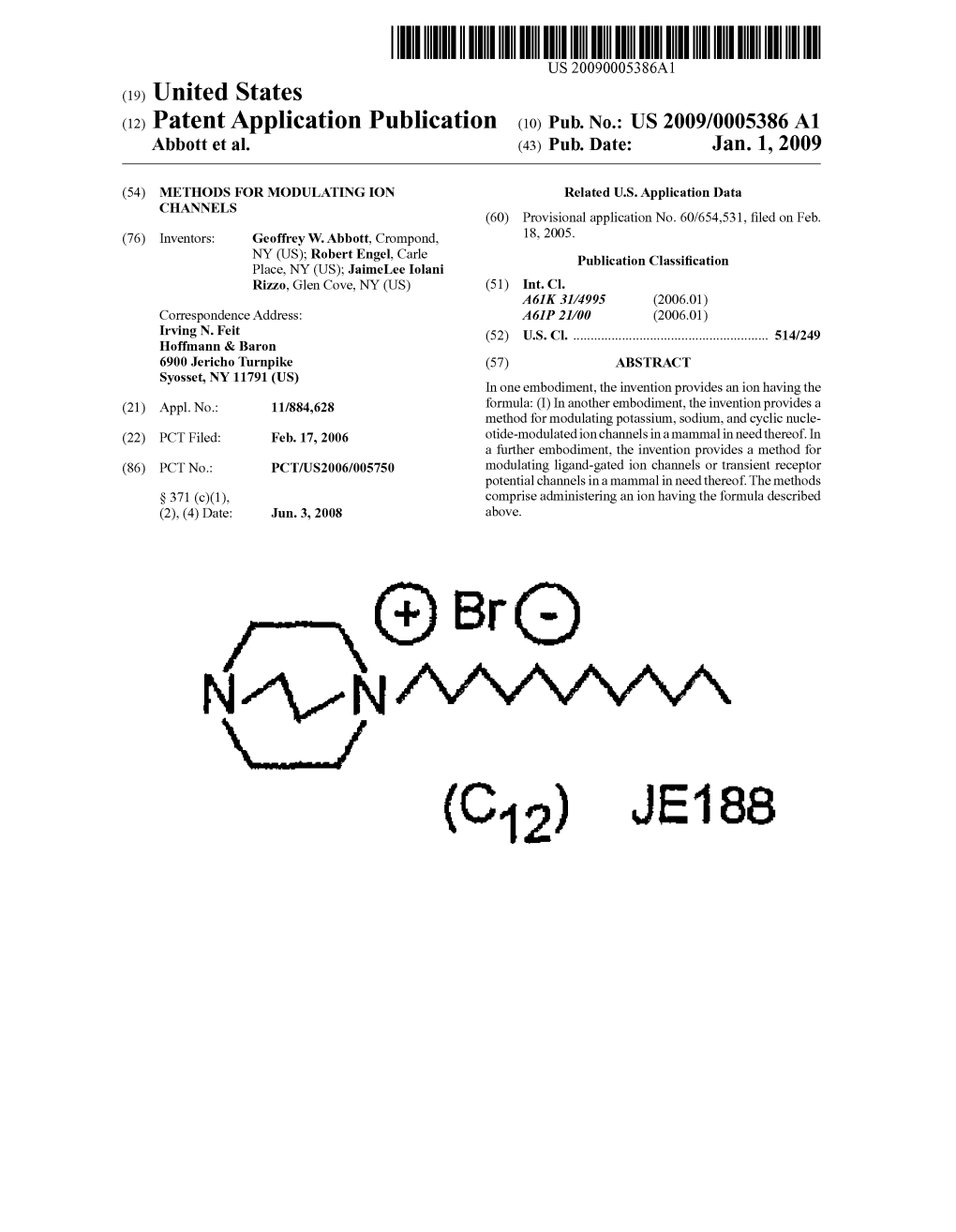 GE) Bro N NM (C12) JE188 Patent Application Publication Jan