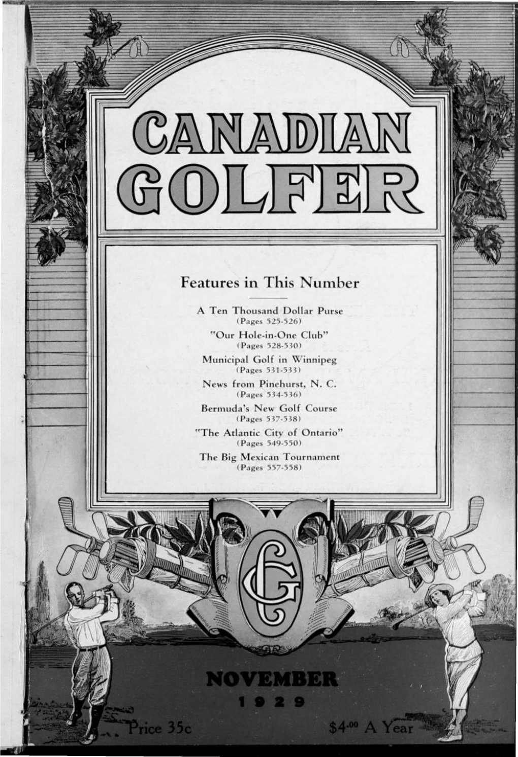 Canadian Golfer, November, 1929