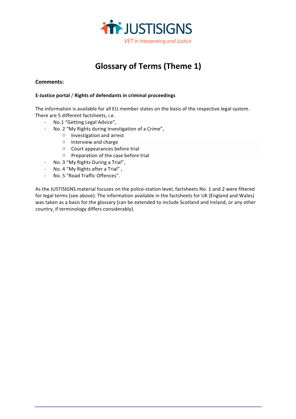 Theme 1 Glossary of Legal Terms FINAL