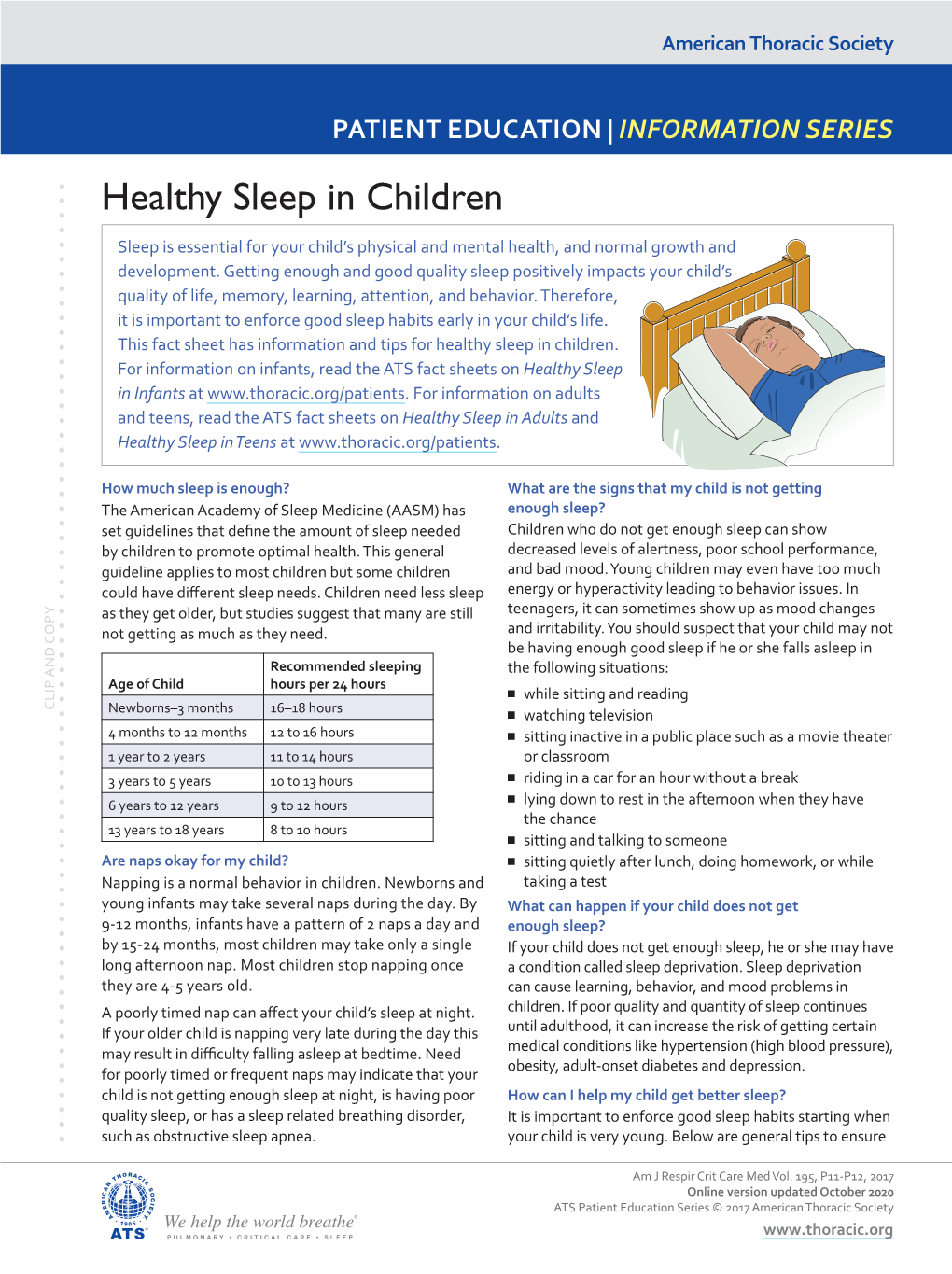 Healthy Sleep in Children