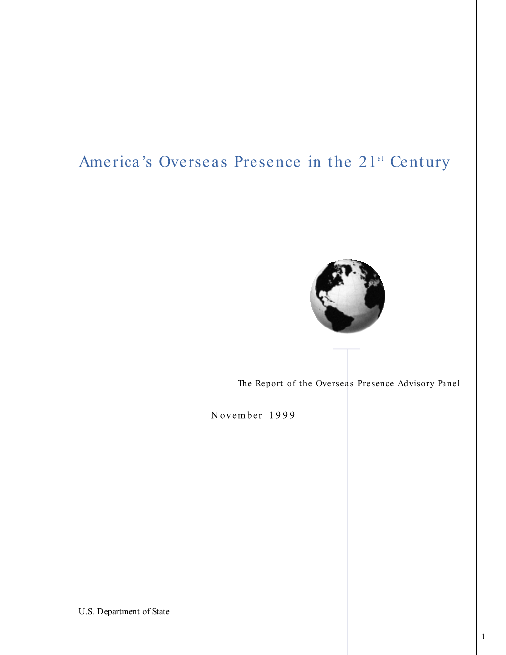 America's Overseas Presence in the 21St Century