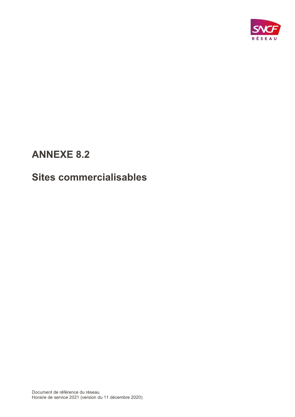 ANNEXE 8.2 Sites Commercialisables